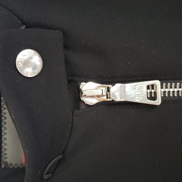 PRADA black zippered long coat xs 38eu - Picture 8 of 16